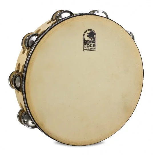 Toca Player’s Series Wood Tambourine, 10″ Double Row with head