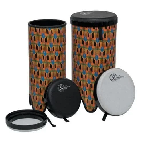 Toca Sympatico Tubadora 10″ Kente Cloth w/Tunable Synthetic Leather Head