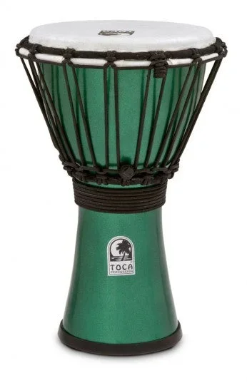 Toca TFCDJ-7MG Freestyle Colorsound 7″ Djembe Metallic Green