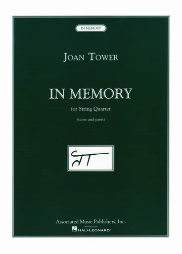Tower, Joan: In Memory (string quartet) score and parts