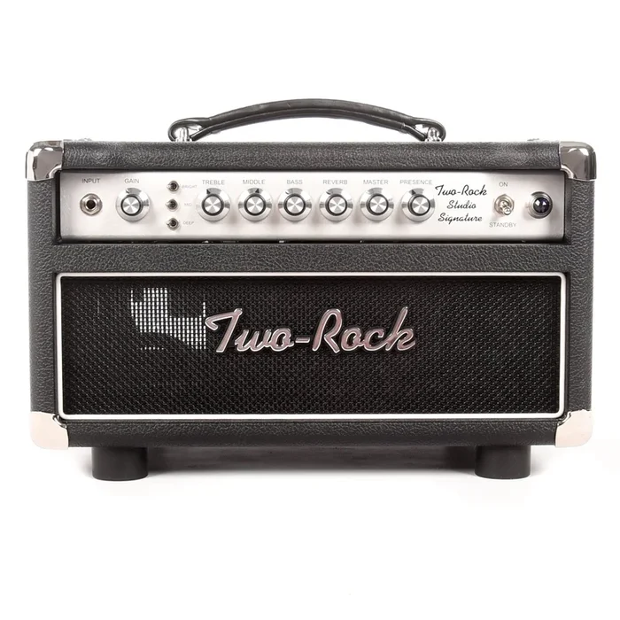 Two Rock Studio Signature 35W Head Silver Anodize Chasis w/Black Bronco Tolex & Silver Knobs