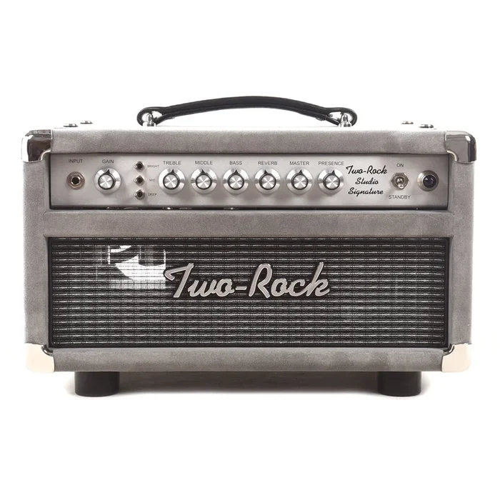 Two Rock Studio Signature 35W Head Silver Anodize Chasis w/Grey Suede Cover & Silver Knobs