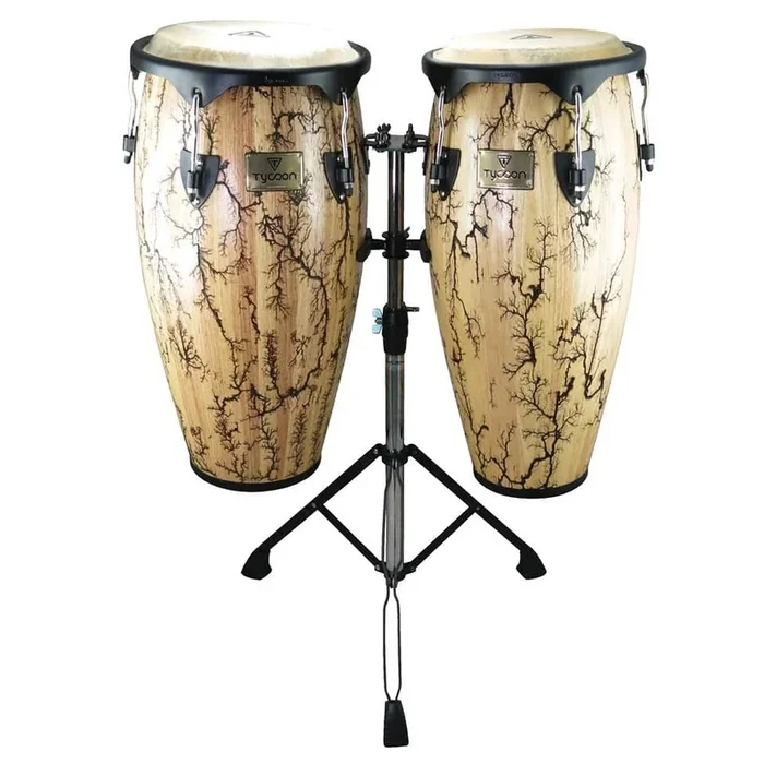 Tycoon 10&11in Supremo Select Series Congas Willow Finish w/Double Stand