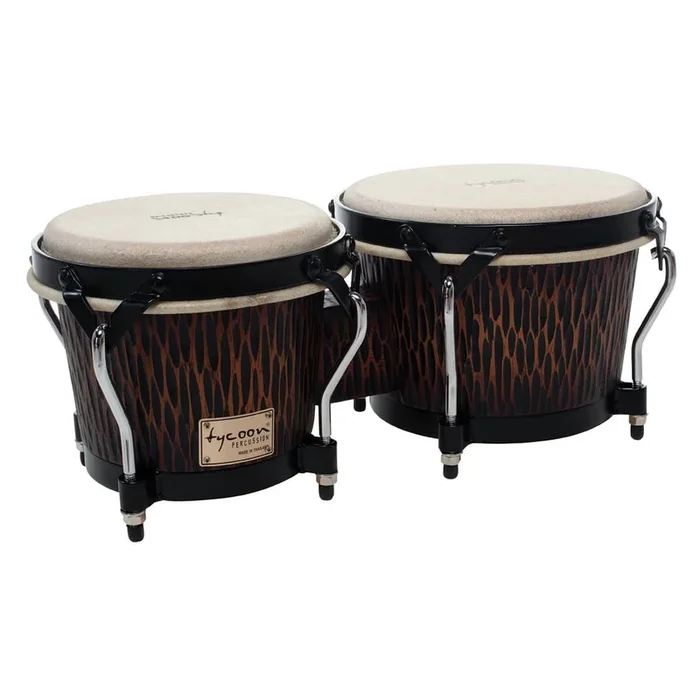 Tycoon Percussion 7 & 8 1/2 Supremo Select Series Bongos Chiseled Orange