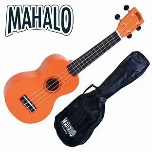Ukulele Mahalo Soprano Coloured Ukulele Orange MR1