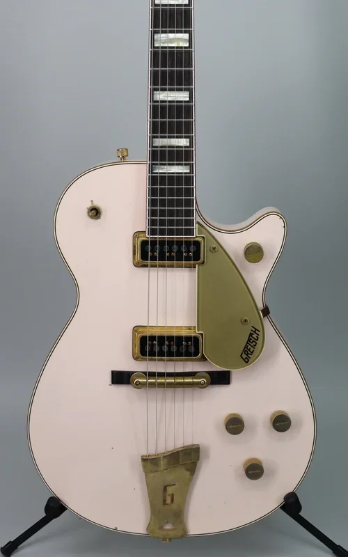 Used 2021 Gretsch Custom Shop ’55 Duo Jet Faded Shell Pink Relic