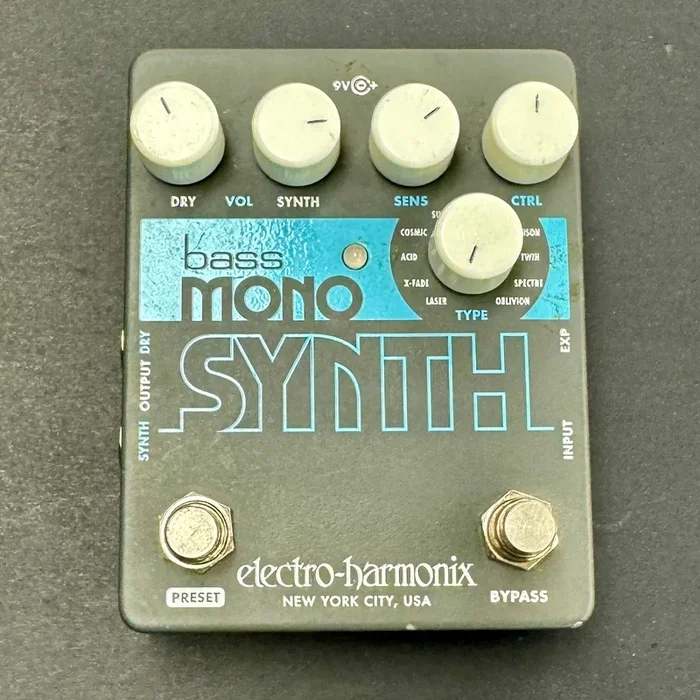 Used EHX Electro-Harmonix Bass Mono Synth Pedal TFW2736