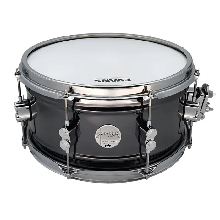 Used PDP Concept Black Nickel Over Steel Snare Drum 13×6 – Very Good