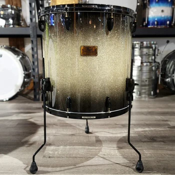 Used Pearl Masters Custom MaplemmX Floor Tom 18×18 Diamond Burst w/Black HW
