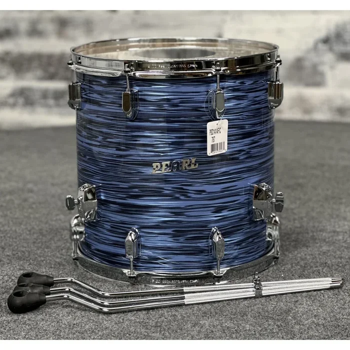 Used Pearl President Series Deluxe Floor Tom 14×14 Ocean Ripple