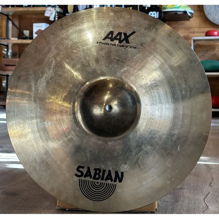 Used Sabian Aax X-Plosion Fast Crash Cymbal 18″