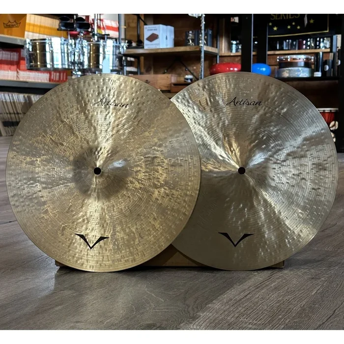 Used Sabian Artisan Vault Tour Hi Hat Cymbals 14″