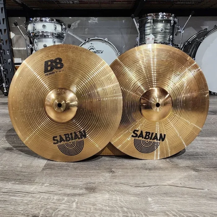 Used Sabian B8 Hi Hat Cymbals 14″