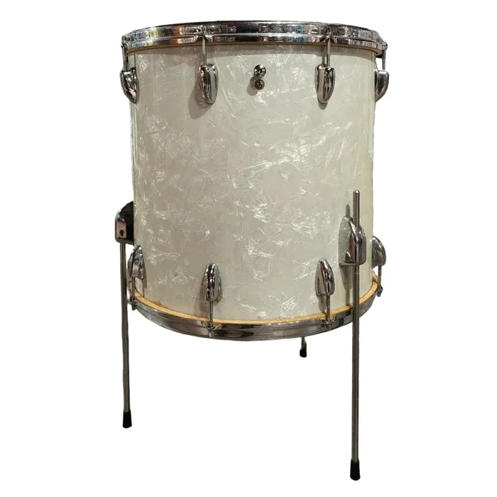 Used Vintage Slingerland ’60s Floor Tom 16×16 Marine Pearl