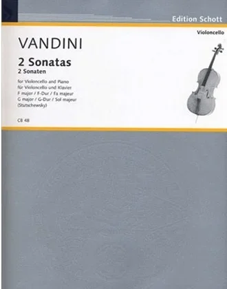 Vandini, A. (Stutschewsky): 2 Sonatas, F Major – G Major (cello, and piano)
