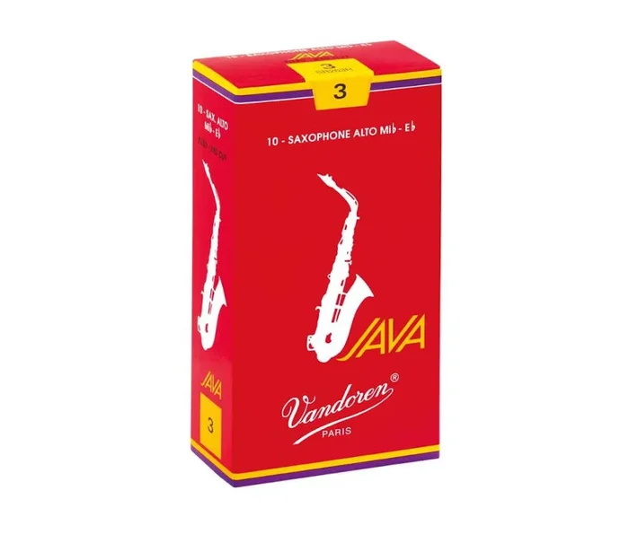 Vandoren #3 Alto Saxophone Reeds Java Red Box 10 pack