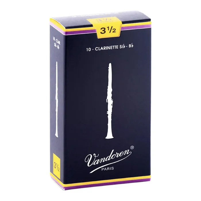 Vandoren CR1035 Traditional Bb Clarinet Reed – Strength: 3.5 (10 Pack)