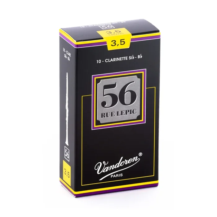 Vandoren CR5035 56 Rue Lepic Bb Clarinet Reed – Strength: 3.5 (10 Pack)