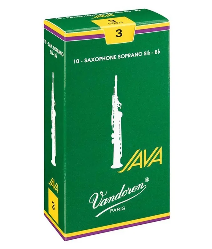 Vandoren Java #3 Soprano Saxophone Reeds – 10 Pack