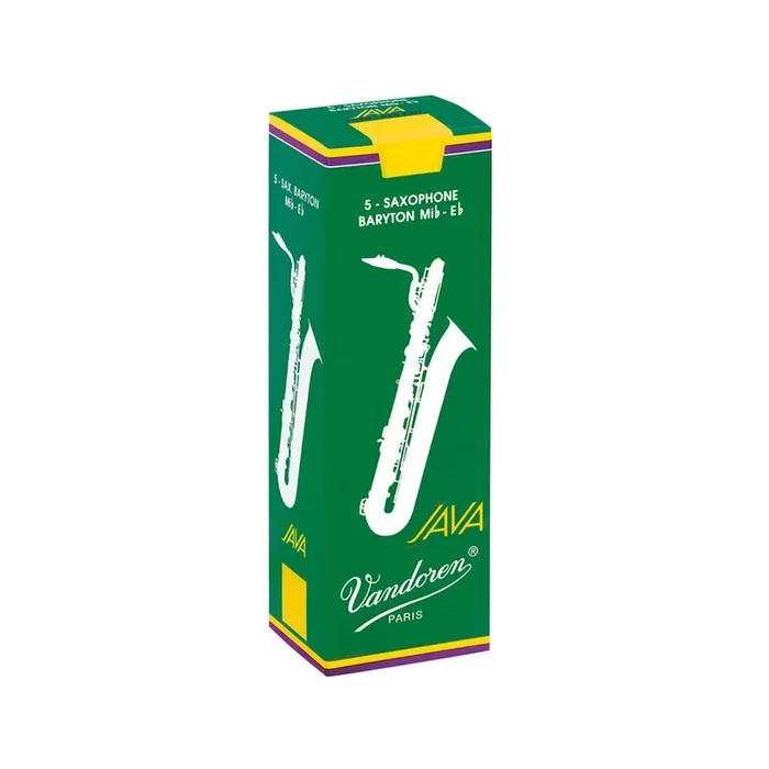 Vandoren Java Green Baritone Saxophone Reeds – Box of 5