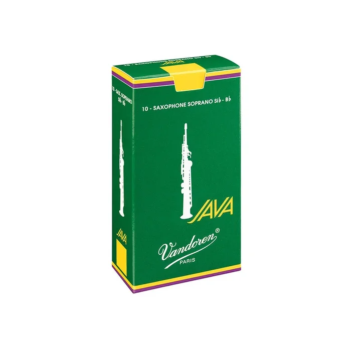 Vandoren Java Green Soprano Saxophone Reeds – Box of 10