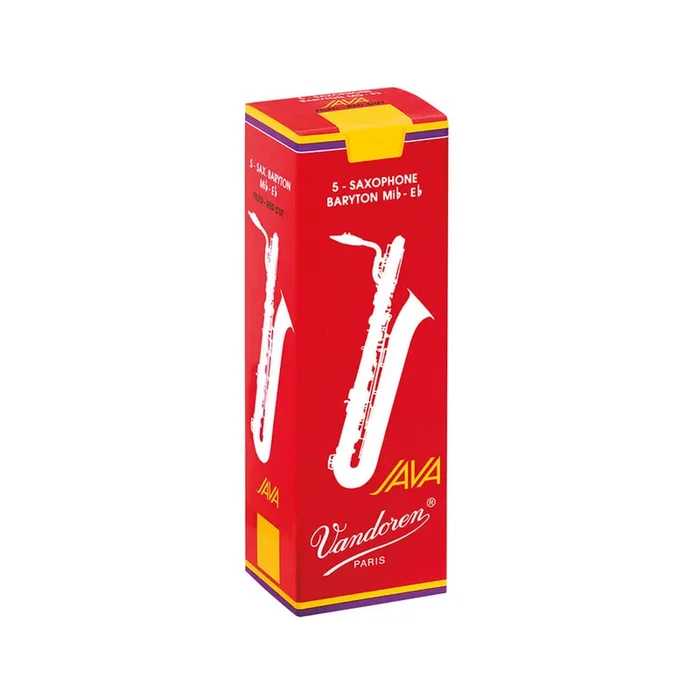 Vandoren Java Red Baritone Saxophone Reeds – Box of 5