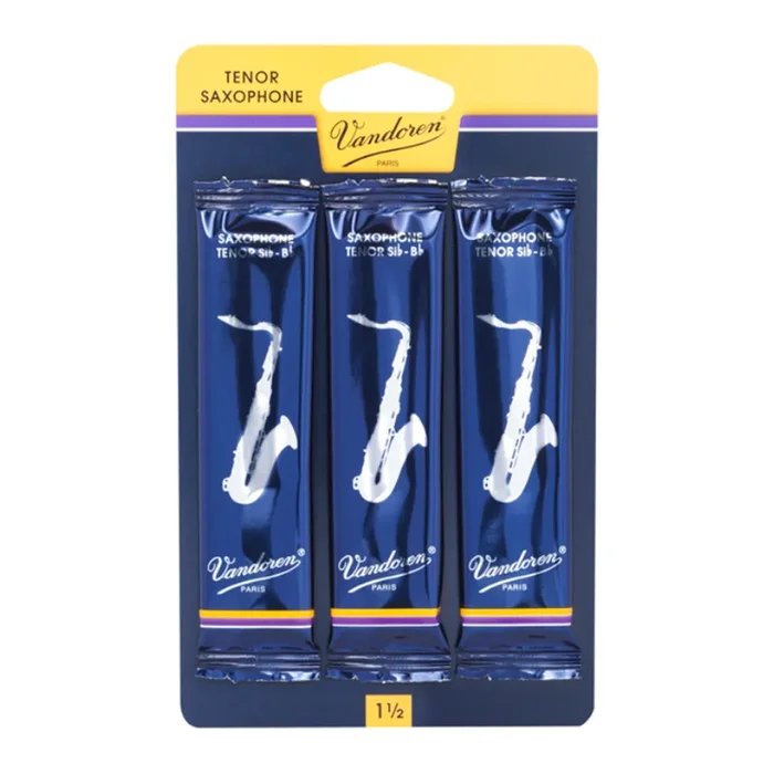 Vandoren Traditional Tenor Sax Reeds – Size 1.5 – 3 pack