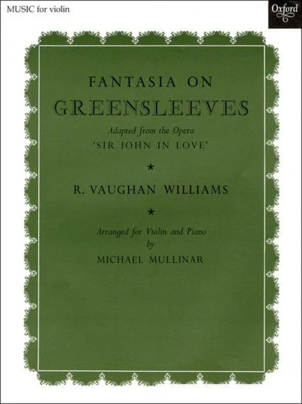 Vaughan Williams, Fantasia on Greensleeves for Violin and Piano (Oxford)