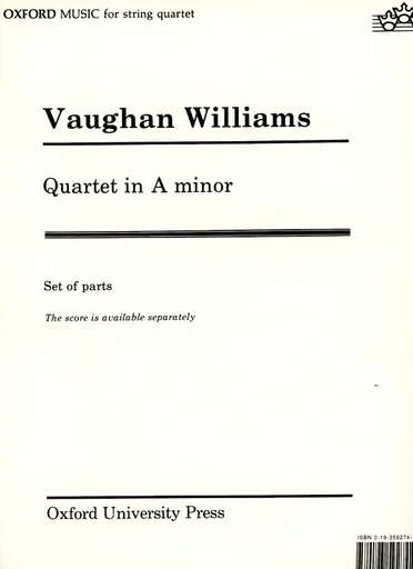 Vaughan Williams: String Quartet in A minor (set of parts)