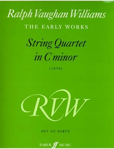 Vaughan Williams: String Quartet in C minor, 1898 (set of parts)