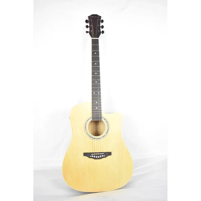 Vault ED-10CE 41 inch Cutaway Electro Acoustic Guitar – Natural – Open Box B Stock