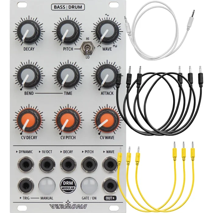 Vermona BASS|DRUM Analog Bass and Drum Generator Eurorack Module CABLE KIT