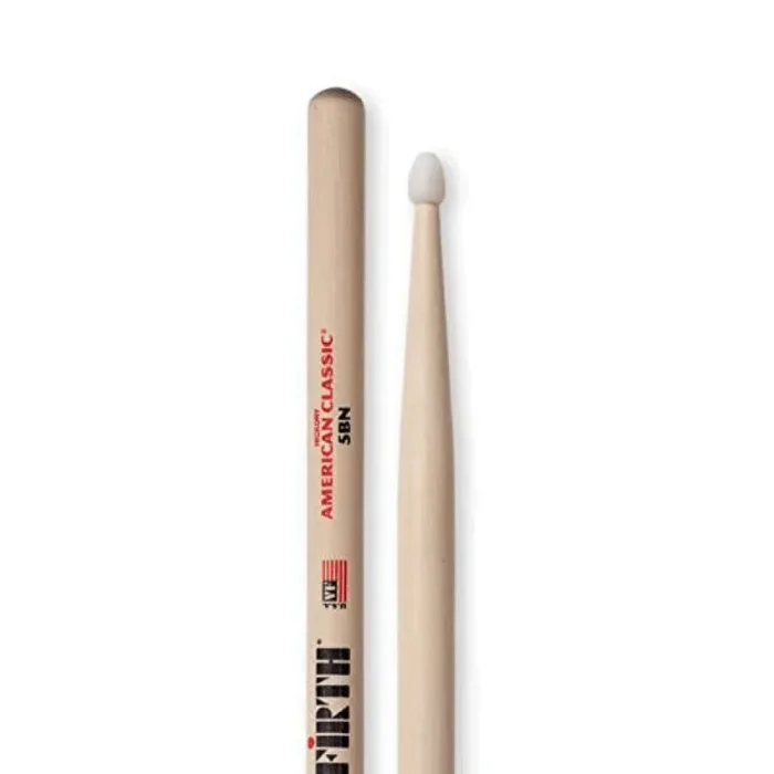 Vic Firth 5B American Classic Hickory Nylon Tip Drumsticks VF5BN