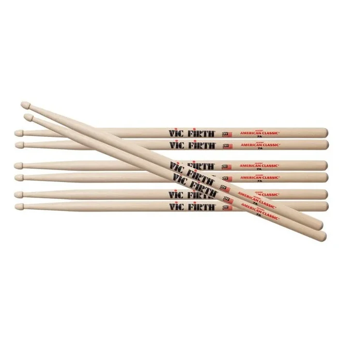 Vic Firth 7A Wood Tip, Special 4 for the Price of 3!