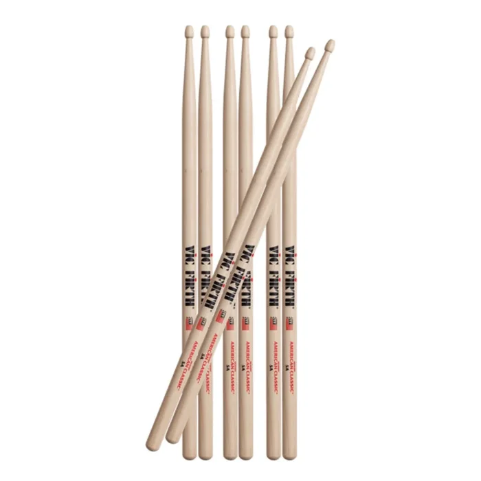 Vic Firth – Buy 3 Get 1 Free Pack – 5A Wood