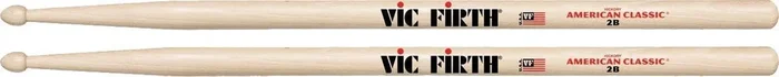Vic Firth American Classic 2B Wood Tip Drumsticks