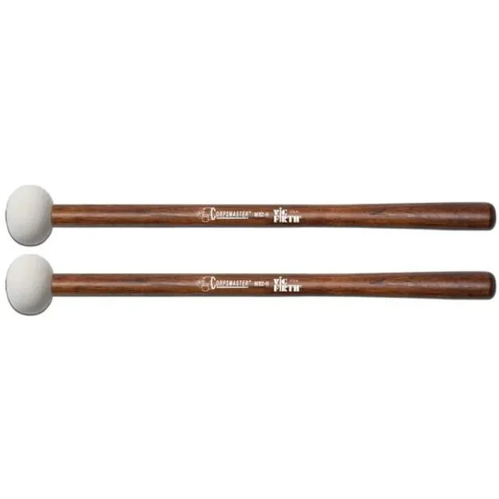 Vic Firth MB2H Corpsmaster Medium Head – Hard Felt Bass Drum Mallets