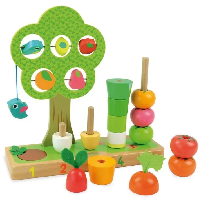 Vilac counting vegetables stacking toy