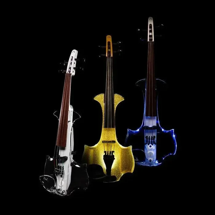 Violín Aurora Classic, 4 o 5 cuerdas, colores surtidos – cuerpo acrílico – luces LED