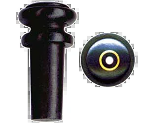 Violin or Viola Endpin – Ebony with French Eye