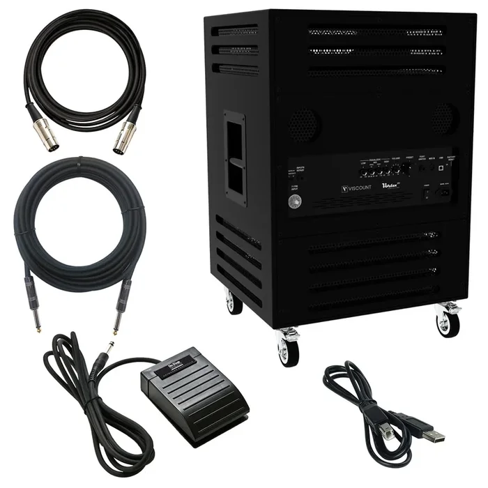 Viscount Legend VORTEX 315 Rotary Keyboard Amplifier – Black CABLE KIT