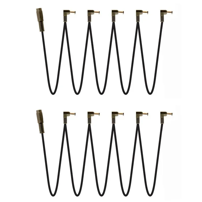 Visual Sound Multi Plug 5 Cable for 1 Spot 2 Pack Bundle