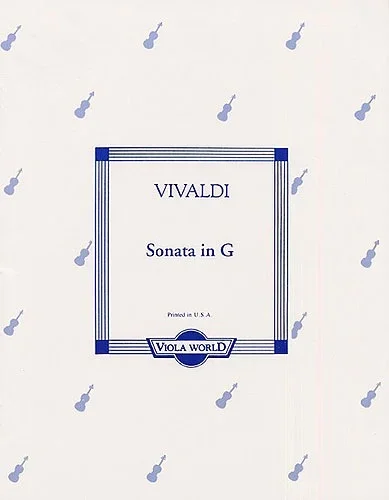 Vivaldi, Antonio (Arnold): Sonata in G (viola & piano)