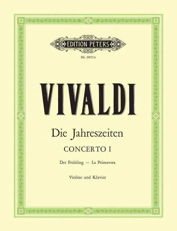 Vivaldi, Spring from The Four Seasons for Violin and Piano (Peters)
