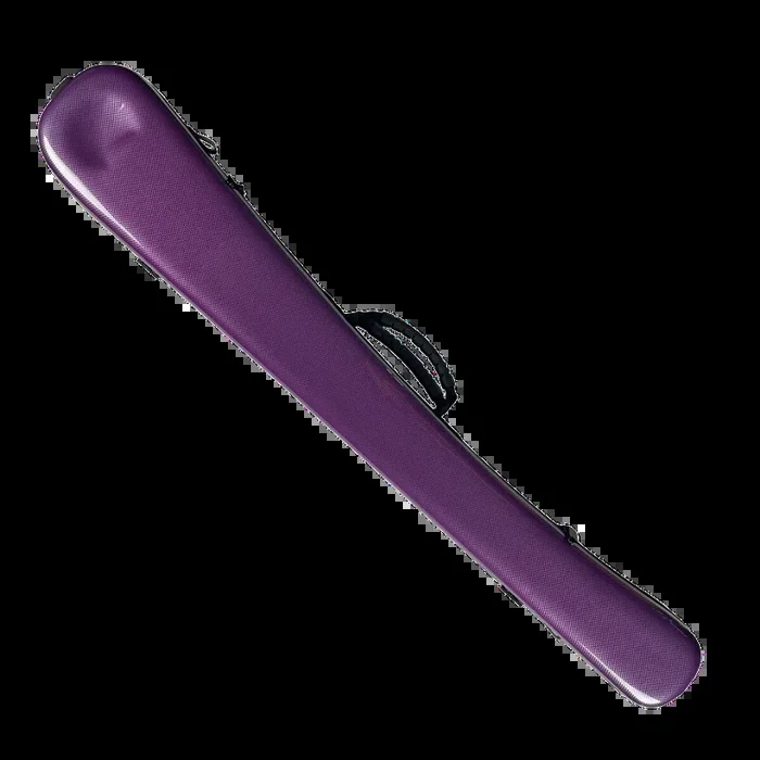Vivo Double Bass Bow Case for 2 French or German Style Bows Textured Purple