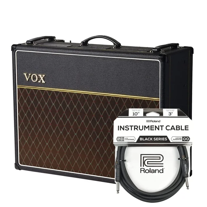 Vox AC30C2 30w 2×12 Combo Cable Bundle