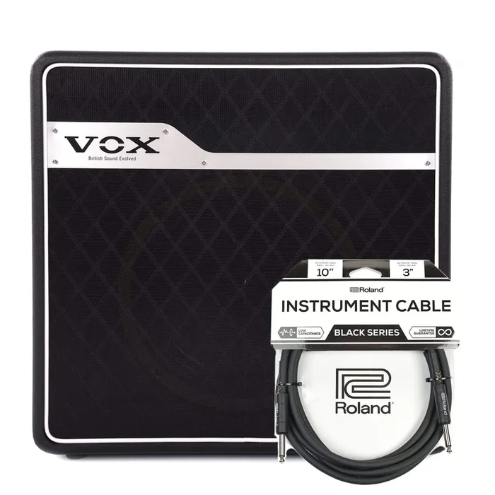 Vox MVX150C1 1×12 Two-Channel Combo Amp 150w w/Celestion Redback Speaker Cable Bundle