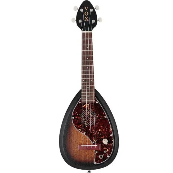 Vox Ukelectric VEU-33C Black Burst Electric Ukulele w Built in Amp and Speaker