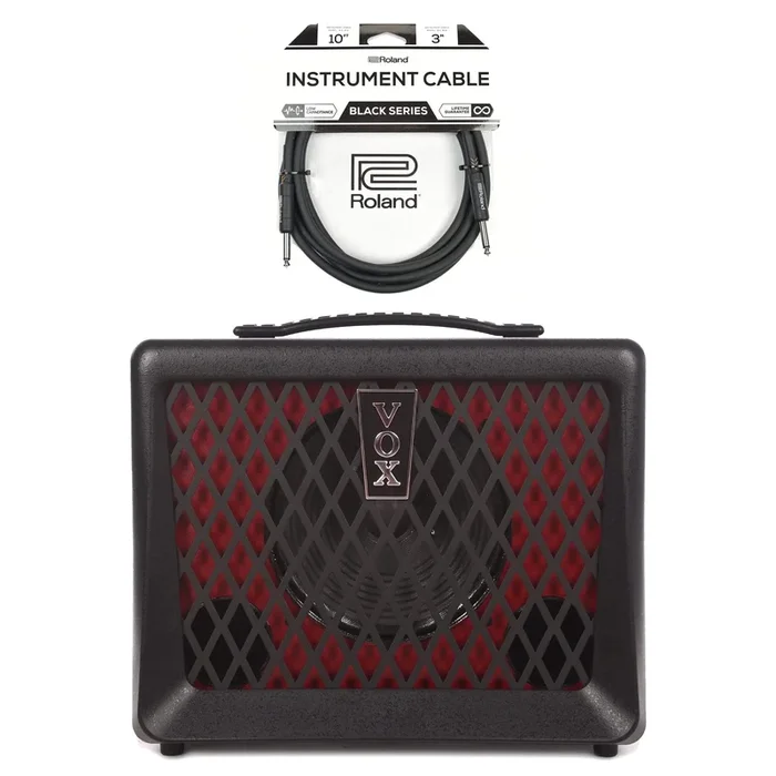 Vox VX50BA 50W Bass Amp Combo Cable Bundle