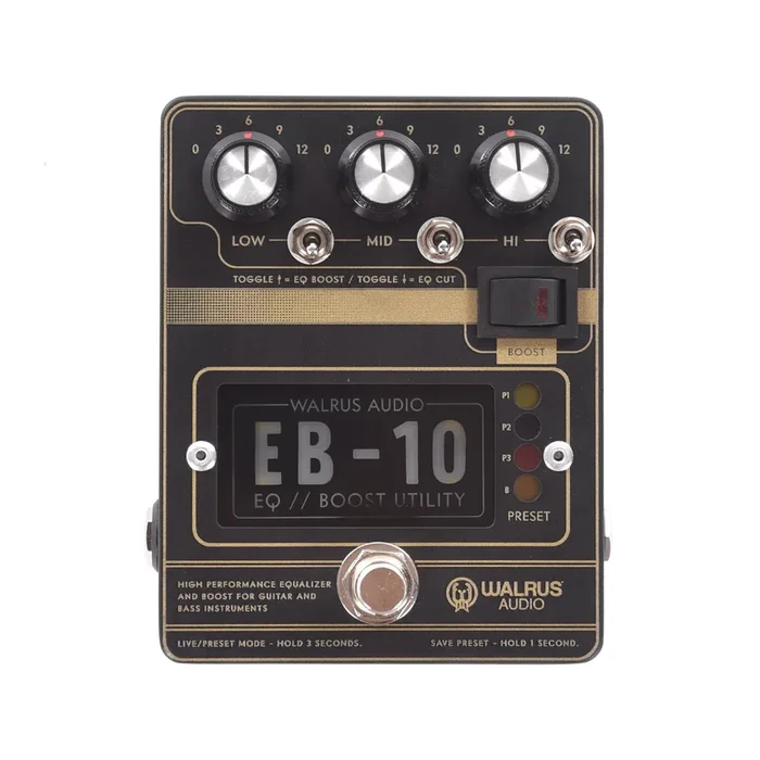 Walrus Audio EB-10 Preamp/EQ/Boost Black